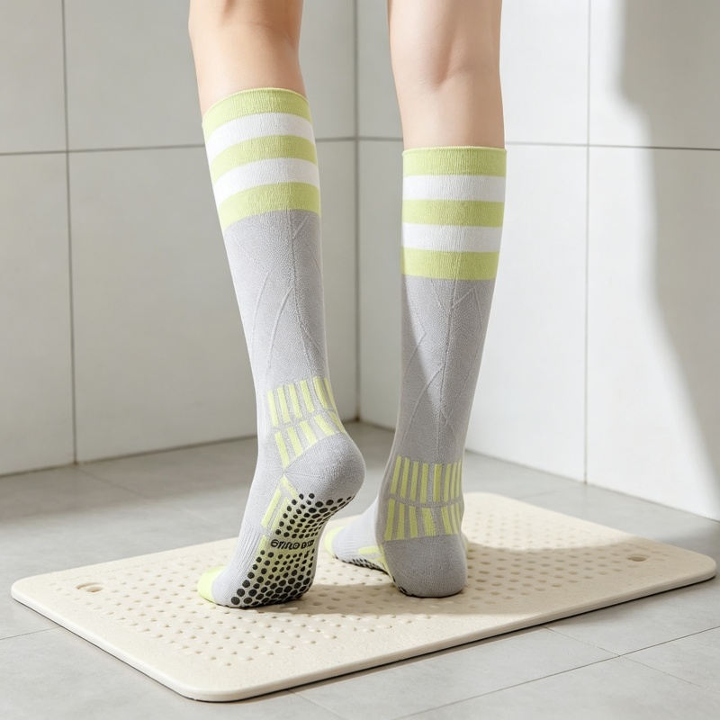 Women Knee High Yoga Socks, No - đánh giá và giá Leg Home Gym Workout
