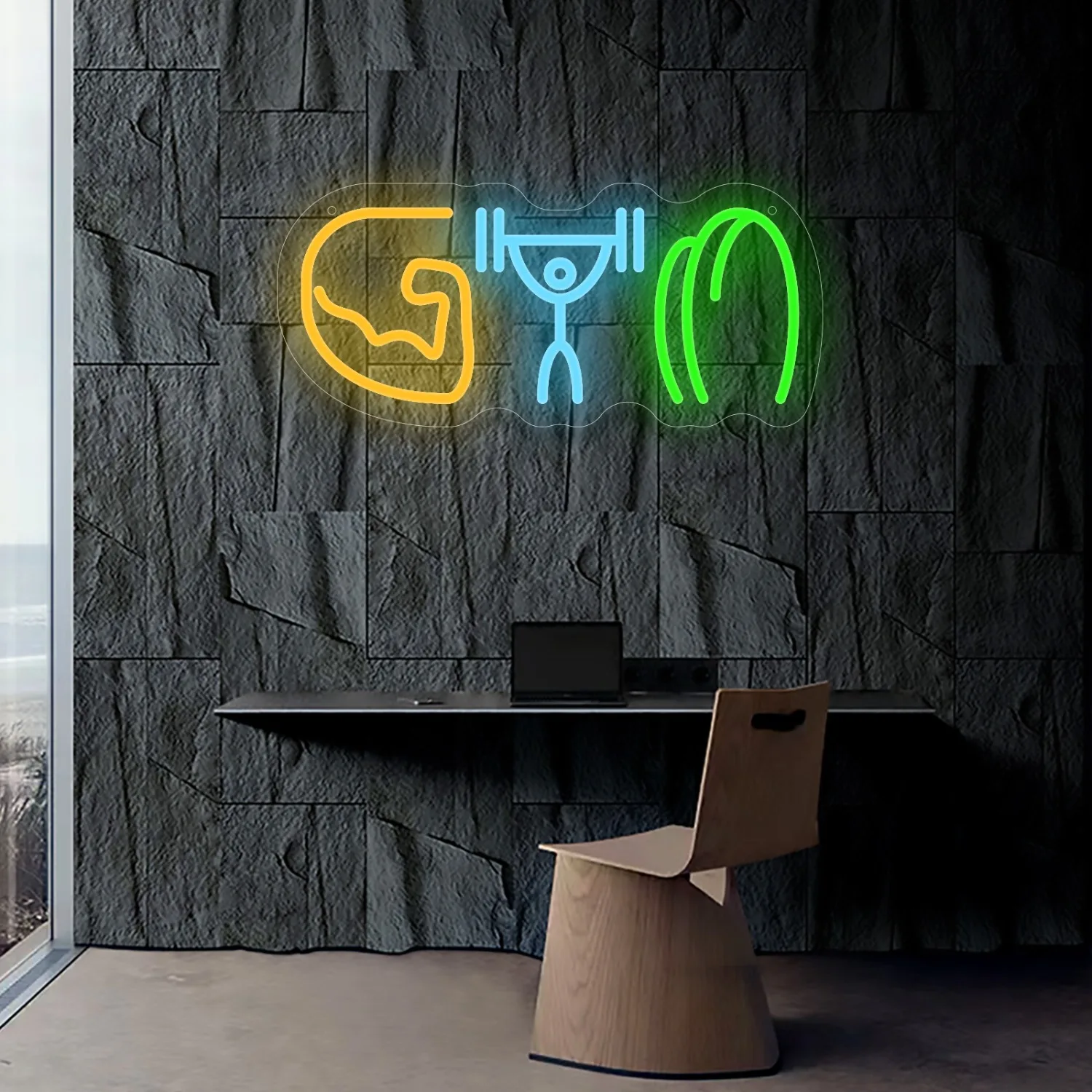 Gym Neon Sign Weightlifting Mu - đánh giá và giá Home Gym Neon Sign