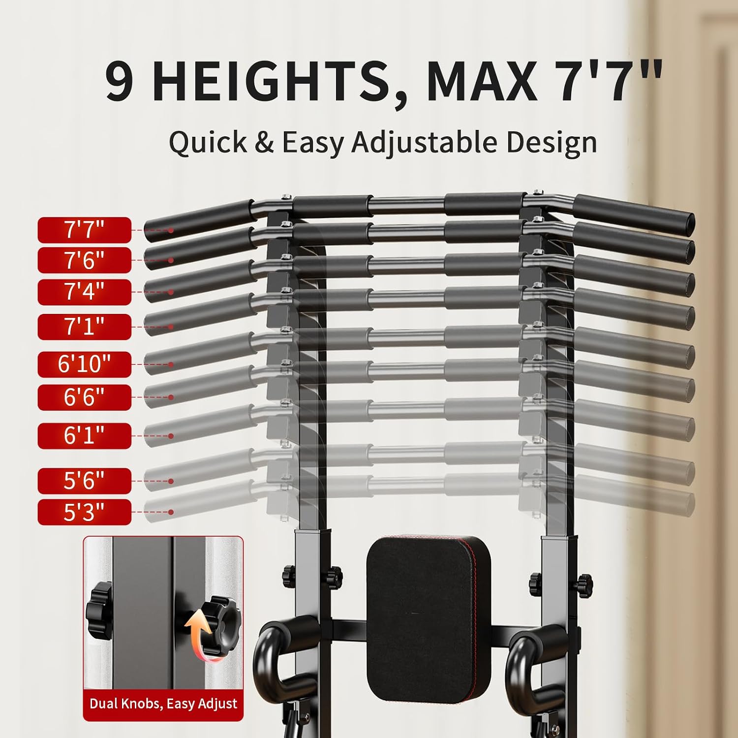 Power Tower Pull-Up Bar Statio - đánh giá và giá Leg Home Gym Workout