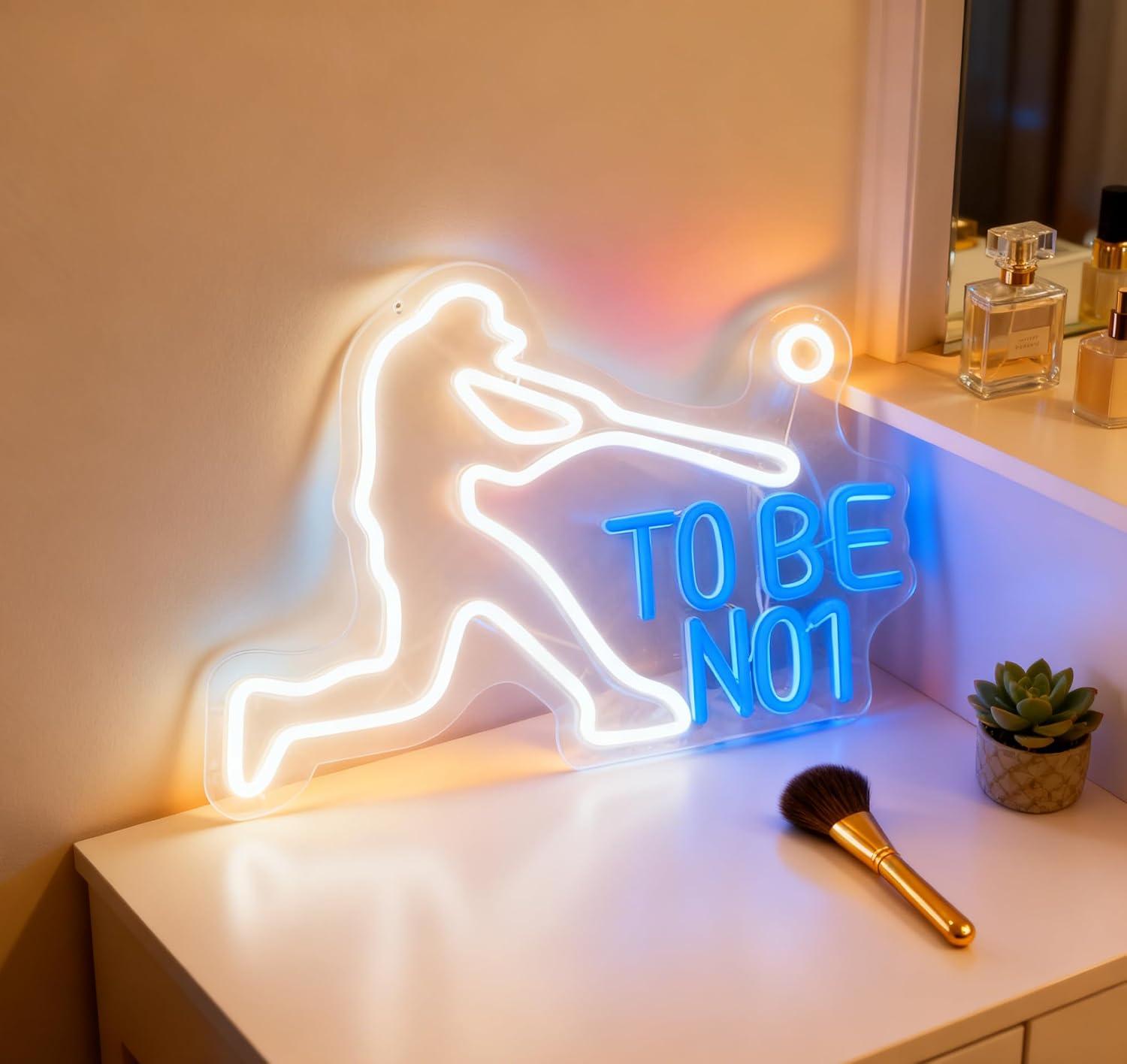 To Be No1 Neon Sign USB Dimmab - đánh giá và giá Home Gym Neon Sign