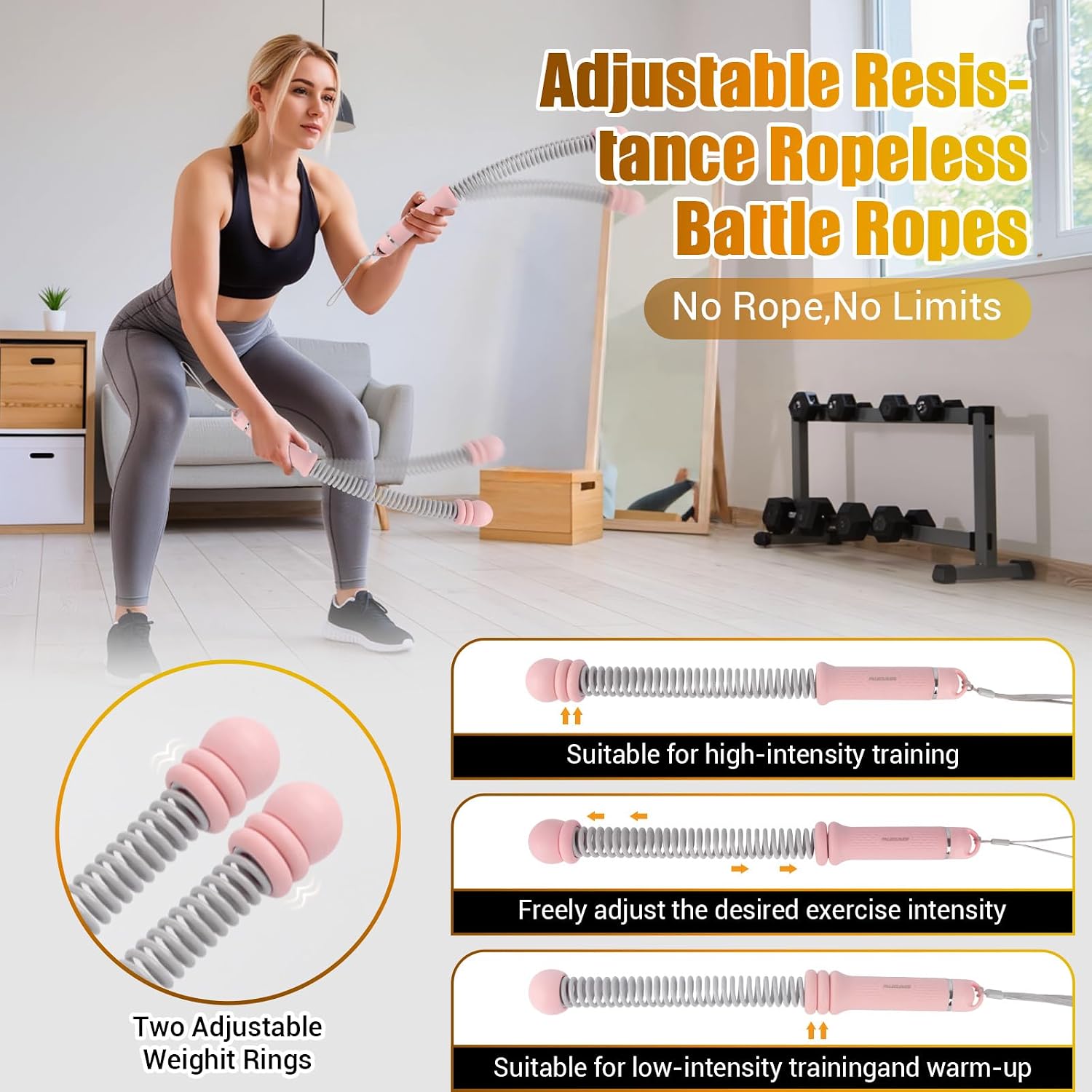 Portable Ropeless Battle Ropes - đánh giá và giá Home Gym Portable