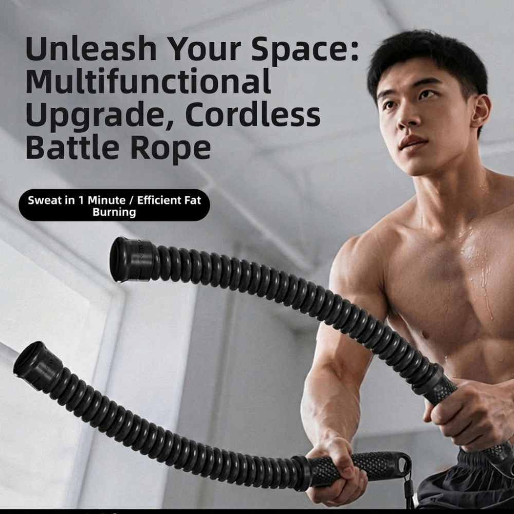 2pcs Non-Slip Handle Cordless  - đánh giá và giá Battle Rope Heavy